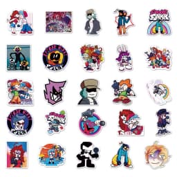 10/30/50pcs Friday Night Funkin Stickers Boyfriend Girlfriend Daddy Mommy Monster Pico Spirit Senpai Skid and Pump Decals Toys