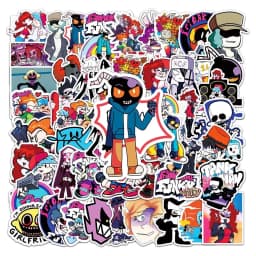 10/30/50pcs Friday Night Funkin Stickers Boyfriend Girlfriend Daddy Mommy Monster Pico Spirit Senpai Skid and Pump Decals Toys