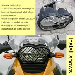Motorcycle Headlight Protector Grill Grille For BMW R1200GS For r1200gs Adventure 2004-2012 R 1200GS Headlamp Protection Cover