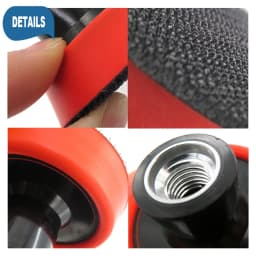 1.2''2''3''Drill Buffing Pad M14 Thread Backing Plate Hook and Loop For Car Polisher Sanding Polishing Waxing Sealing Glaze