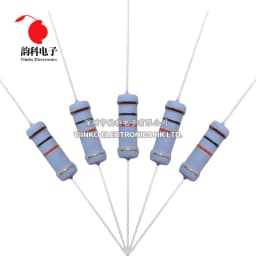 20pcs 2W Metal oxide film Resistor 5% 1R ~ 10M 100R 220R 330R 1K 2.2K 3.3K 4.7K 10K 22K 47K 100K 1M 100 220 330 ohm Carbon Film