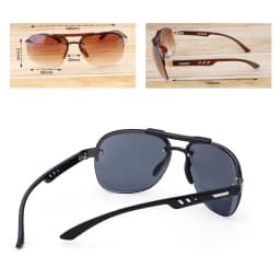 Classic Gradient Lens Sunglasses Men Women Luxury Driving Pilot Sunglasses Fashion Rimless Sun Glasses Female Male Eyewear