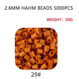 2.6mm/5000pcs/bag Hama Beads Perler DIY Kids Iron Beads Fuse Handmade Gift Children Toy