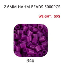 2.6mm/5000pcs/bag Hama Beads Perler DIY Kids Iron Beads Fuse Handmade Gift Children Toy