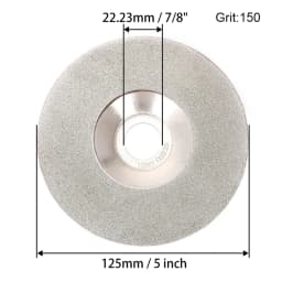 125mm Electroplated Diamond Cutting Disc Grinding Wheel Bowl Shape Discs for Glass Ceramic Jade 46Grit 150 Grit 1pc
