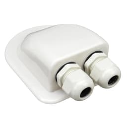 Single Wire Entry Gland Box Solar Panel Roof Wire Entry Gland Box Cable Motorhome White Single Hole RV Yacht Car Accessories