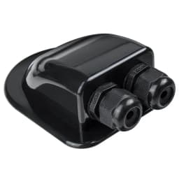 Single Wire Entry Gland Box Solar Panel Roof Wire Entry Gland Box Cable Motorhome White Single Hole RV Yacht Car Accessories