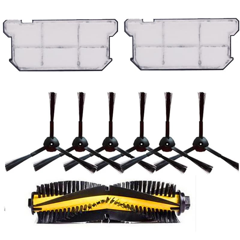 Replacement Parts For Chuwi Ilife V7S V7 V7S Pro Side Brushes Hepa Filter Roller Brush Robot Vacuum Cleaner Accessories Kit