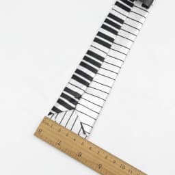 Men's Classic Skinny Tie Fashion Colorful Musical Notes Printed Piano Polyester 5cm Width Necktie Party Cosplay Gift Accessory