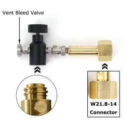 New Soda & Stream Co2 Cylinder Tank Refill Adapter Adaptor Filling Station W21.8-14 Or CGA320