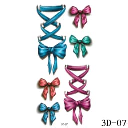 New 2021 Dark Bow Faux Tatouage Stickers Temporary Women Sexy Transferable Tattoo  Body Art Waterproof Long Lasting Thigh Tattoo
