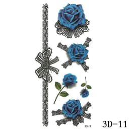 New 2021 Dark Bow Faux Tatouage Stickers Temporary Women Sexy Transferable Tattoo  Body Art Waterproof Long Lasting Thigh Tattoo