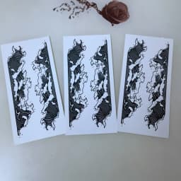 New 2021 Dark Bow Faux Tatouage Stickers Temporary Women Sexy Transferable Tattoo  Body Art Waterproof Long Lasting Thigh Tattoo