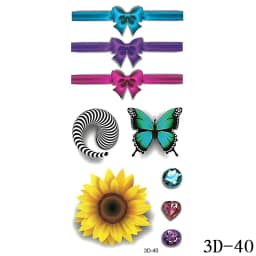 New 2021 Dark Bow Faux Tatouage Stickers Temporary Women Sexy Transferable Tattoo  Body Art Waterproof Long Lasting Thigh Tattoo