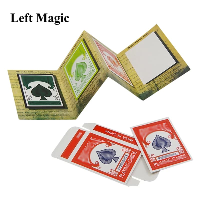 Funny 3D Advertising Magic Tricks Card Deck Appearing Magia Magician Close Up Gimmick Props Mentalism Comedy Classic toy