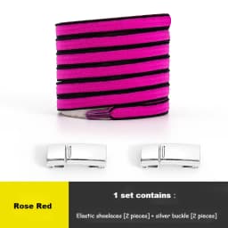 Magnetic Lock No tie Shoe laces Double color Elastic Shoelaces Sneakers for Shoelace Kids Adult Laces One Size Fits All Shoes