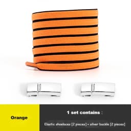 Magnetic Lock No tie Shoe laces Double color Elastic Shoelaces Sneakers for Shoelace Kids Adult Laces One Size Fits All Shoes