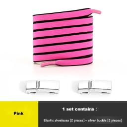 Magnetic Lock No tie Shoe laces Double color Elastic Shoelaces Sneakers for Shoelace Kids Adult Laces One Size Fits All Shoes