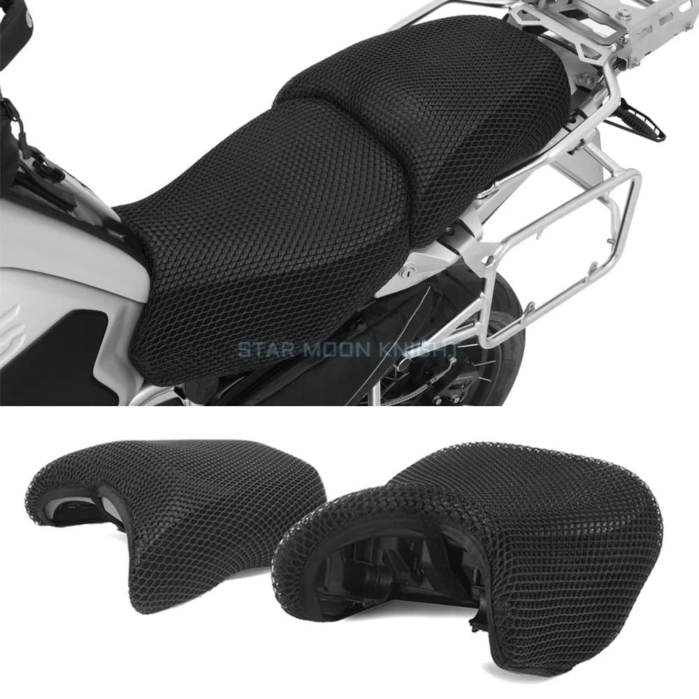 Motorcycle Anti-Slip 3D Mesh Fabric Seat Cover Breathable Waterproof Cushion For BMW R1200GS R 1200 GS LC ADV Adventure R1250GS