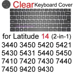 Keyboard Cover for Dell Latitude 14 5450 5440 5400 5401 5410 5411 5414 5420 5424 5430 5431 7450 Silicone Protector Case 14
