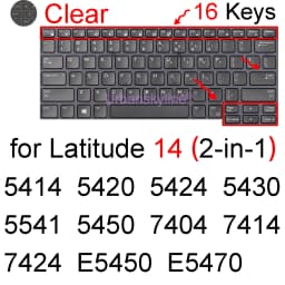 Keyboard Cover for Dell Latitude 14 5450 5440 5400 5401 5410 5411 5414 5420 5424 5430 5431 7450 Silicone Protector Case 14