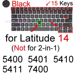 Keyboard Cover for Dell Latitude 14 5450 5440 5400 5401 5410 5411 5414 5420 5424 5430 5431 7450 Silicone Protector Case 14