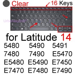 Keyboard Cover for Dell Latitude 14 5450 5440 5400 5401 5410 5411 5414 5420 5424 5430 5431 7450 Silicone Protector Case 14