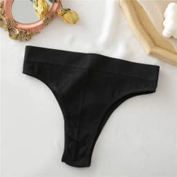 FINETOO Women's Panties Seamless High Waisted Thongs Woman Comfortable Briefs 9 Colors S-XL Sexy Underpants For Women