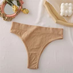 FINETOO Women's Panties Seamless High Waisted Thongs Woman Comfortable Briefs 9 Colors S-XL Sexy Underpants For Women