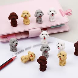 30/Pcs Creative Cute Animal Eraser Individual Package Detachable Eraser Student Prize Stationery Wholesale