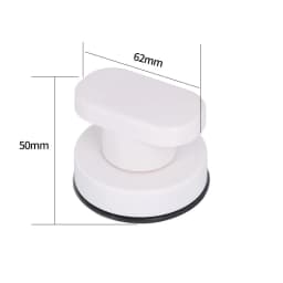KK&FING Glass Door Sliding Door Handles Closet Cupboard Door Handles Toilet Lid Refrigerator Door Suction Cup Pulls Free Punch
