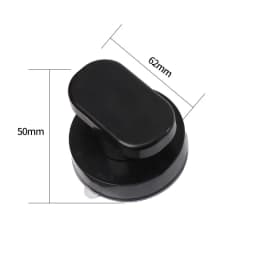 KK&FING Glass Door Sliding Door Handles Closet Cupboard Door Handles Toilet Lid Refrigerator Door Suction Cup Pulls Free Punch