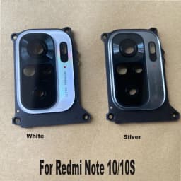 New For Xiaomi Redmi Note 10 10S Back Camera Glass Rear Lens Frame With Glue Sticker Adhesive 4G 5G 10T