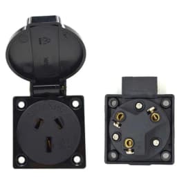 1pcs Black 10A 15A Australia Outdoor Industry Waterproof Socket New Zealand AU Power Electrical Wiring Receptacle Outlet 250V