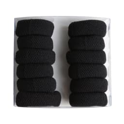10PCS Big High Elastic Hair Bands Basic Black Wide Side Thick Rubber Band Women Girl Ponytail Holder Scrunchies Hair Accessories