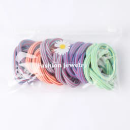10PCS Big High Elastic Hair Bands Basic Black Wide Side Thick Rubber Band Women Girl Ponytail Holder Scrunchies Hair Accessories