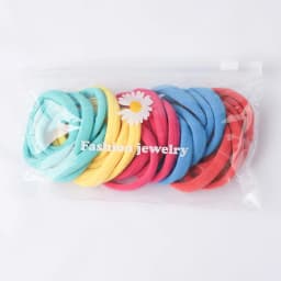 10PCS Big High Elastic Hair Bands Basic Black Wide Side Thick Rubber Band Women Girl Ponytail Holder Scrunchies Hair Accessories
