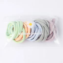 10PCS Big High Elastic Hair Bands Basic Black Wide Side Thick Rubber Band Women Girl Ponytail Holder Scrunchies Hair Accessories