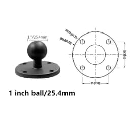 1 Inch Ball Head Motorcycle Base Stand for Garmin DSLR Gopro Xiaomi for Phone GPS Holder Mount Ram Mount Garmin Zumo/TomTom