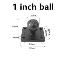 1 Inch Ball Head Motorcycle Base Stand for Garmin DSLR Gopro Xiaomi for Phone GPS Holder Mount Ram Mount Garmin Zumo/TomTom