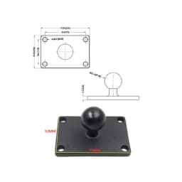 1 Inch Ball Head Motorcycle Base Stand for Garmin DSLR Gopro Xiaomi for Phone GPS Holder Mount Ram Mount Garmin Zumo/TomTom