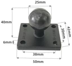 1 Inch Ball Head Motorcycle Base Stand for Garmin DSLR Gopro Xiaomi for Phone GPS Holder Mount Ram Mount Garmin Zumo/TomTom