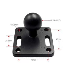 1 Inch Ball Head Motorcycle Base Stand for Garmin DSLR Gopro Xiaomi for Phone GPS Holder Mount Ram Mount Garmin Zumo/TomTom