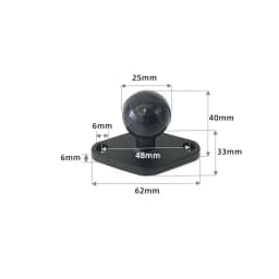 1 Inch Ball Head Motorcycle Base Stand for Garmin DSLR Gopro Xiaomi for Phone GPS Holder Mount Ram Mount Garmin Zumo/TomTom
