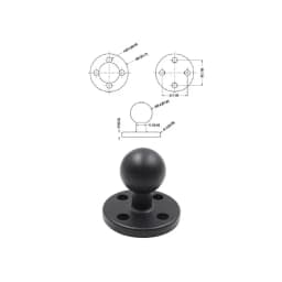 1 Inch Ball Head Motorcycle Base Stand for Garmin DSLR Gopro Xiaomi for Phone GPS Holder Mount Ram Mount Garmin Zumo/TomTom