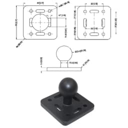 1 Inch Ball Head Motorcycle Base Stand for Garmin DSLR Gopro Xiaomi for Phone GPS Holder Mount Ram Mount Garmin Zumo/TomTom
