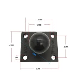 1 Inch Ball Head Motorcycle Base Stand for Garmin DSLR Gopro Xiaomi for Phone GPS Holder Mount Ram Mount Garmin Zumo/TomTom