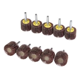 10pcs 30mm Flap Wheels 80Grit Sanding Disc Grinding Mini Drill Sand Polishing Wheel 6mm Shank Rotary Tool Accessories