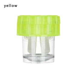 New 1PC Manually Rotatable Contact Lens Cleaner Case Portable Contact Lens Case Plastic Container Storage Holder Tools Accessori