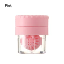 New 1PC Manually Rotatable Contact Lens Cleaner Case Portable Contact Lens Case Plastic Container Storage Holder Tools Accessori